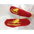 Red Adult XL Ankle Length Comfort Slipper Socks